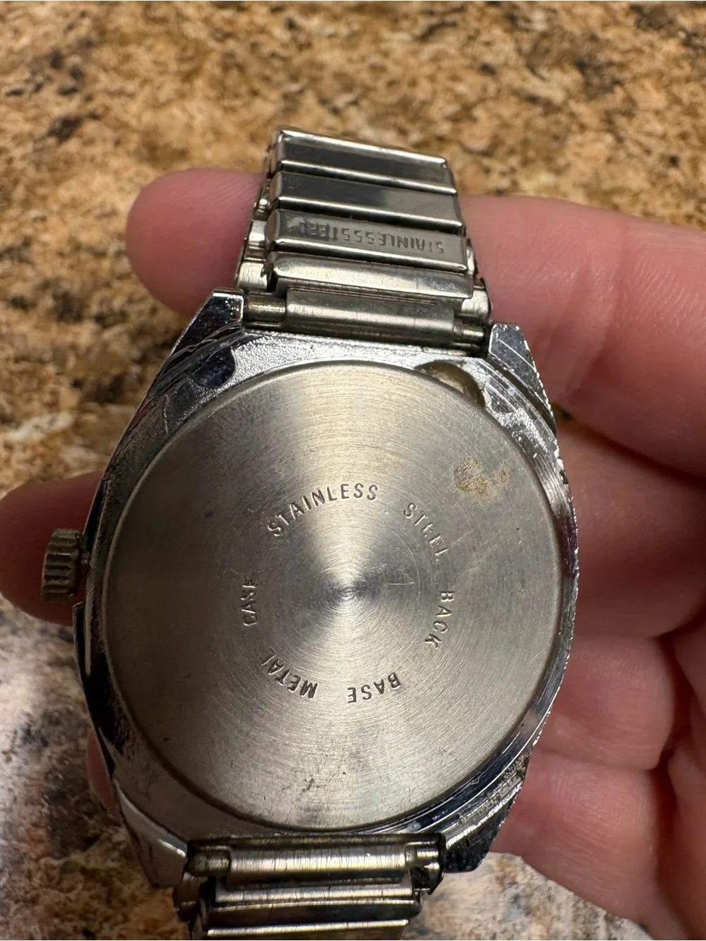 Vintage Orintex Hong Kong Assembled Men’s Dress Watch Stretch Band Retro Mod